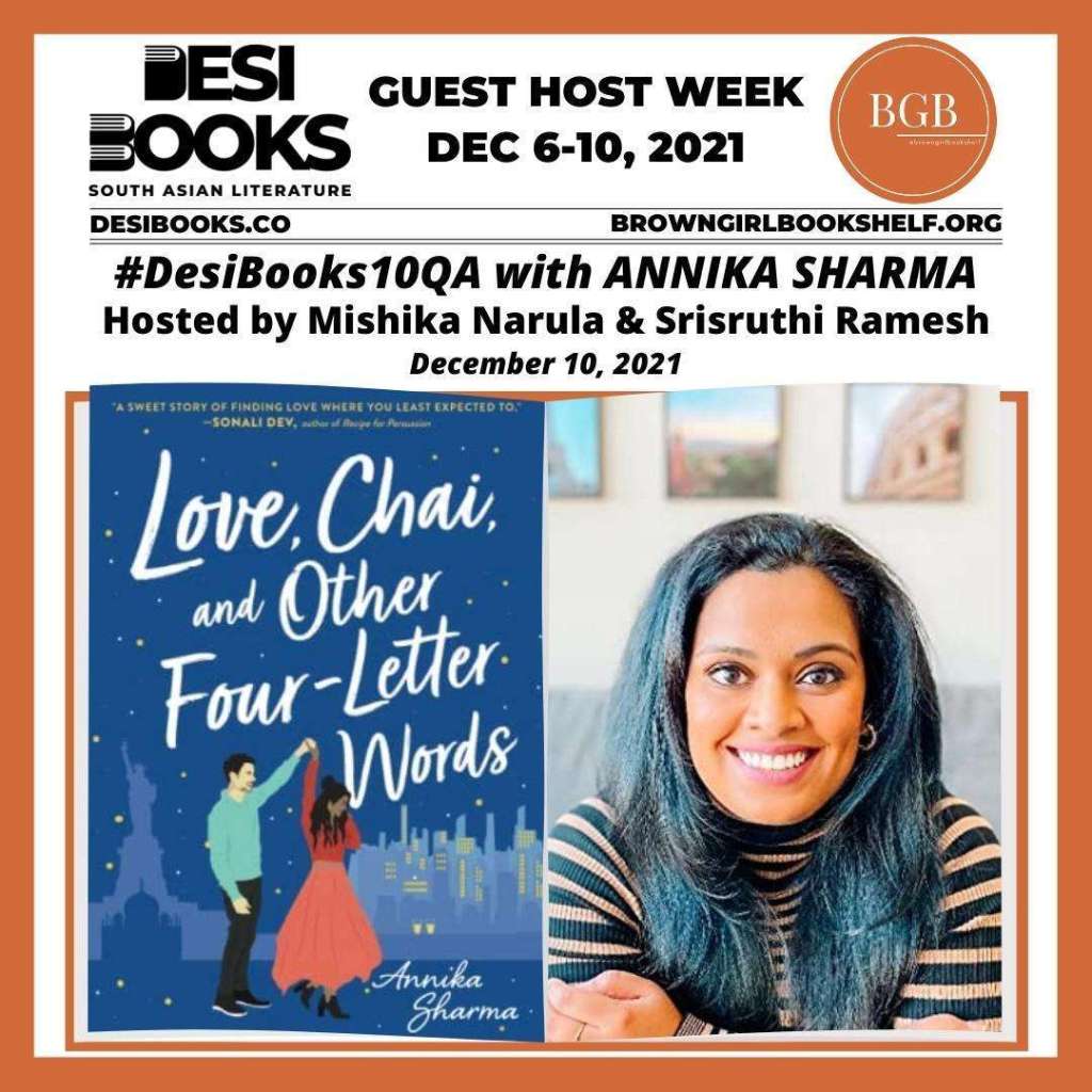 #DesiBooks10QA: Annika Sharma on how to manage being held to higher standards as a writer of color