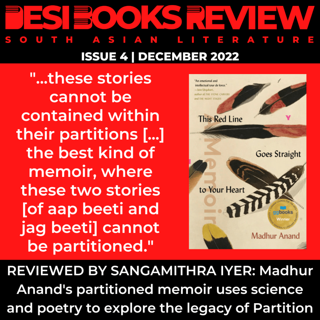 #DesiBooksReview 4: Madhur Anand’s partitioned memoir uses science and poetry to explore the legacy of Partition in one family, across continents and&nbsp;generations