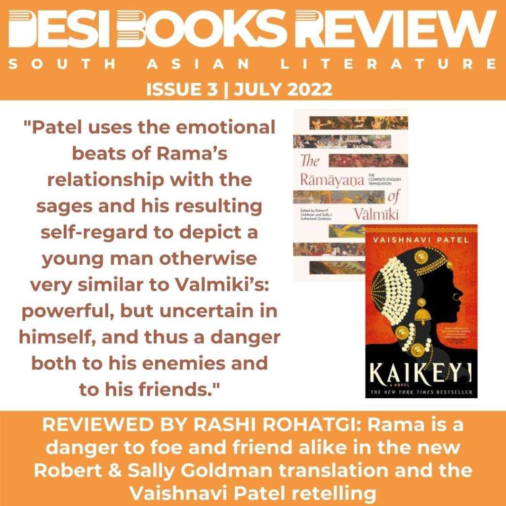 #DesiBooksReview 3: Rama is a danger to foe and friend alike in the new Robert and Sally Goldman translation and the Vaishnavi Patel retelling