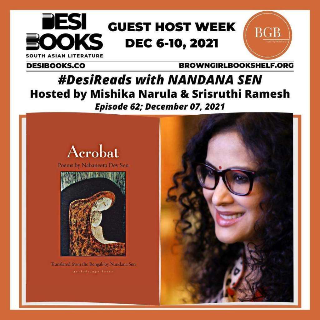 #DesiReads: Nandana Sen reads from her English translation of Nabaneeta Dev Sen’s Bengali poetry collection, Acrobat